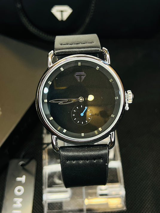 Tomi T-037 Black Silver Watch