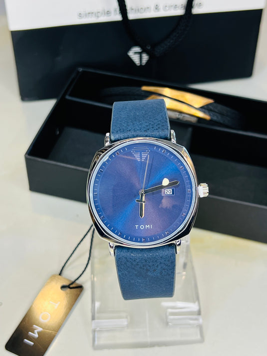 Tomi T-044 Blue Watch Bracelet Set