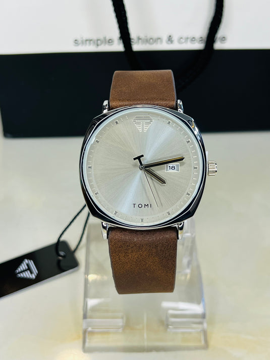 Tomi T-044 Brown silver Watch