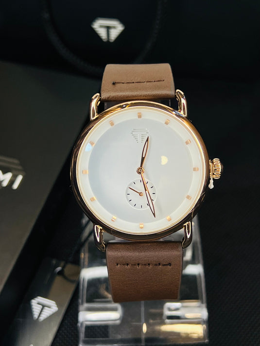Tomi T-037 Brown Gold Watch