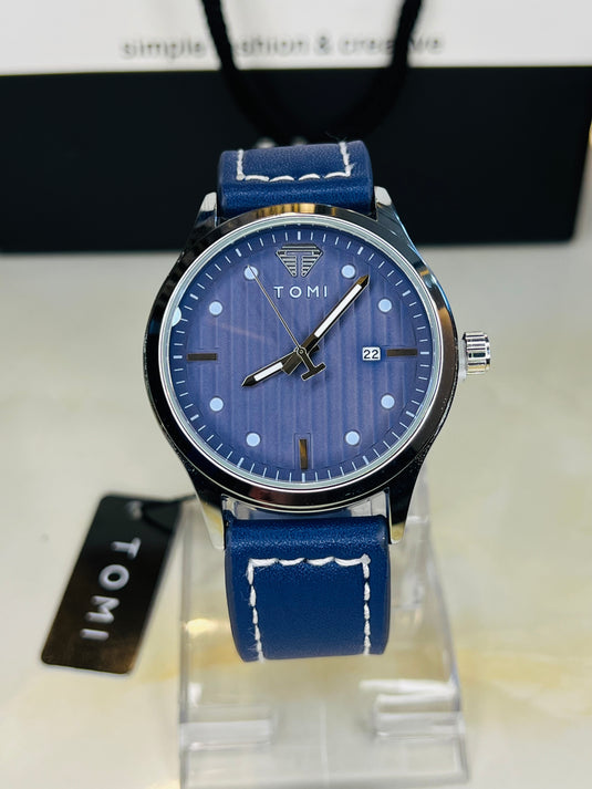 Tomi T-092 Blue Silver Watch